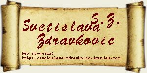 Svetislava Zdravković vizit kartica